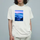 AQUAMETAVERSEの雲海とホテル街の灯　ラフルール　1859 オーガニックコットンTシャツ