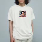 pompomダンスのぷくぷく赤ちゃん オーガニックコットンTシャツ