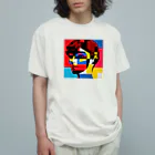 naviyのpop art rainbow  woman Organic Cotton T-Shirt