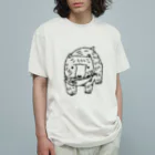 テクテクと。イラスト部のキムンカムイ君　1色 オーガニックコットンTシャツ