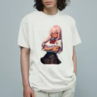 ヴィヴィオの腕を組む オーガニックコットンTシャツ