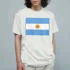 お絵かき屋さんのアルゼンチンの国旗 Organic Cotton T-Shirt