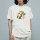 さちあきのおみせの季節のちまきハリネズミ Organic Cotton T-Shirt