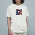 ヲシラリカの美少女 オーガニックコットンTシャツ