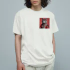 hogarakuの縄文猫 Organic Cotton T-Shirt