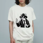 age3mのブルースキャットマン Organic Cotton T-Shirt