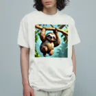 asuto_20のローポリ風ナマケモノ Organic Cotton T-Shirt