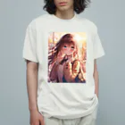 AQUAMETAVERSEの少女の恋思い　なでしこ1478 Organic Cotton T-Shirt