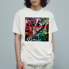 DOTS EMO JUICYのVintage Dogs Collection 01_A オーガニックコットンTシャツ