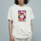 にくまん子の【魂の産物に百億回いいねしました】 オーガニックコットンTシャツ