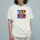 らばーばんどすとあの人型輪ゴム【イラスト風】 Organic Cotton T-Shirt