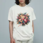 riotriffs_punksの花束 オーガニックコットンTシャツ