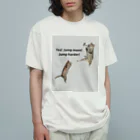 catnip factoryのJUMP more！ Organic Cotton T-Shirt