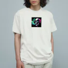 cocoraion1524のスカル オーガニックコットンTシャツ