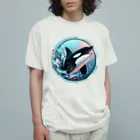 八王子やましぎのシャチ オーガニックコットンTシャツ