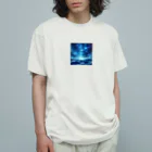 HOSINOKOの夜の星空雲の上 オーガニックコットンTシャツ