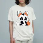 G-EICHISの可愛いパンダキツネ Organic Cotton T-Shirt