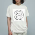 ganeshaのかわいいクマ オーガニックコットンTシャツ