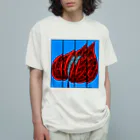 青刺し亀の大紅団扇。(格子戸) Organic Cotton T-Shirt