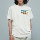 癒しの部屋🐾໒꒱の着ぐるみCat★ オーガニックコットンTシャツ