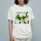 癒しの音楽の森の癒しの白いネモフィラ Organic Cotton T-Shirt