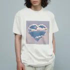 the blue seasonの愛の空模様 オーガニックコットンTシャツ