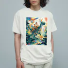 AQUAMETAVERSEの恐竜とジヤングル探検　なでしこ1478 オーガニックコットンTシャツ