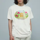 aquamarine_mintの「Frodの庭」ローズガーデン 薔薇園 扉 花園 Organic Cotton T-Shirt