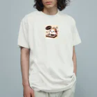 まんじゅ王国のハムスターがDJブースでスピン！ Organic Cotton T-Shirt