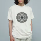 ARIGATOU-81のMANDALA •6• (B) オーガニックコットンTシャツ