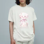 つぴつぴシジュウカラのCute spotted Dalmatian オーガニックコットンTシャツ