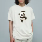 segasworksの功夫のパンダちゃん　ソロ No.1 オーガニックコットンTシャツ