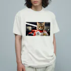 ADOのＦ１レーサー猫 Organic Cotton T-Shirt