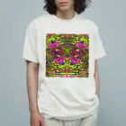 egg Artworks & the cocaine's pixのmanzaralake オーガニックコットンTシャツ