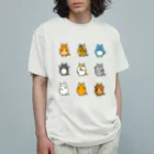 hiropo3のねこズ オーガニックコットンTシャツ