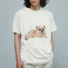 ライダーズの可愛い犬のアイテム オーガニックコットンTシャツ