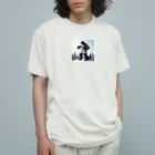 komi39のモンスターファッション　ゴジラ オーガニックコットンTシャツ