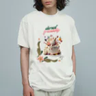 ivybloonのサプライズケーキ オーガニックコットンTシャツ