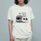 BOSATUの電車に乗ったうさぎ Organic Cotton T-Shirt