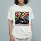 the blue seasonのストリートアートに映えるカスタムバイク Organic Cotton T-Shirt