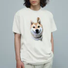 つくしミッフィーあかりのお店の柴犬あかり Organic Cotton T-Shirt