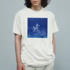 イヲテトの万華鏡の龍頭に乗って旅する猫 Organic Cotton T-Shirt