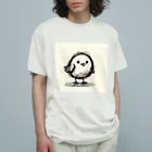 m aのてがきひよこのピピ オーガニックコットンTシャツ