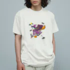 MIKA YADA illust shopの10月ハロウィンの夜、魔女が行く Organic Cotton T-Shirt