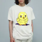 G-EICHISの可愛いひよこの挨拶 Organic Cotton T-Shirt