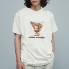 leisurely_lifeのcoffee monster Bourbon Organic Cotton T-Shirt