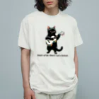 チェリモヤのねことウクレレ Organic Cotton T-Shirt