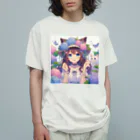 yos-1292583のねこニコばん Organic Cotton T-Shirt