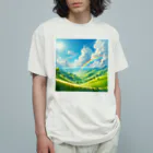 Rパンダ屋の「美しい緑の風景」グッズ Organic Cotton T-Shirt