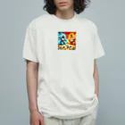 OTIRUBUTUBUTUのAI対お相撲さん Organic Cotton T-Shirt